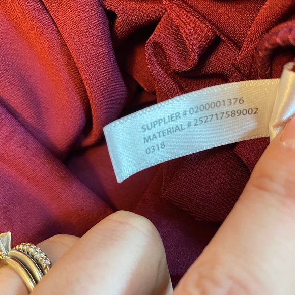 Lauren Ralph Lauren Flutter-Sleeve Dress Stretch in Exotic Ruby Size 16W - Picture 15 of 16